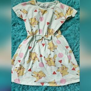 Pokemon Pikachu Kids Girls Dress Medium M 7-8